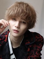 ルーシー 渋谷(LUCEY) センターパートフェザーパーマシャドウパーマメンズパーマ