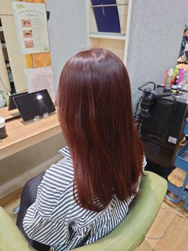 ブロッサム 東中野店 ハイトーン×ミルクティーピンク◎愛されミディ