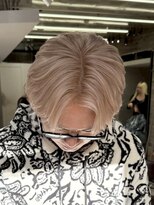 ヲタク(wotaku.) メンズハイトーンホワイトカラートリプルカラーホワイトヘア短髪