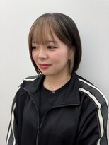 アニー 松戸(ANNI) 黒髪カタログ/クラゲヘアー/オリーブグレー/松戸