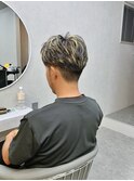 メンズセンターパートデザインハイライト