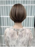 髪質改善縮毛矯正ハイライトショートカット30代40代