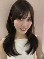 アミー 駒澤(Ammy komazawa)&nbsp;レイヤーカット/レイヤー/顔周り/ミディアム/オリーブグレージュ