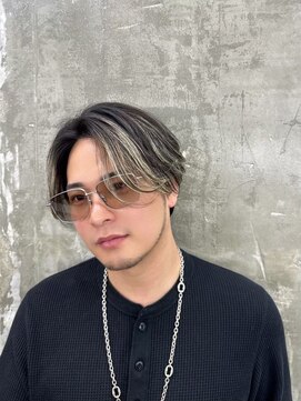 キング 楠葉店(K!ng) メンズカット/ブリーチ/ニュアンスパーマ/メンズハイライト/眉毛