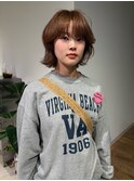 ブリーチなしでハニーベージュ