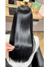 【髪の負担を圧倒的に抑えサラ艶髪に♪】話題の酸性ストレート+カット¥23100