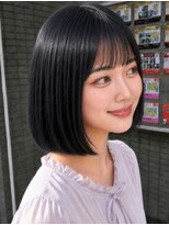 アッシュ 川崎店(Ash)&nbsp;ネイビーブラック　ボブ
