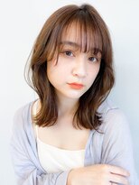 アース 相模大野店(EARTH)&nbsp;小顔効果◎顔周りレイヤーくびれミディ/ブリーチなしカラー