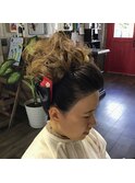 お祭りヘアセット