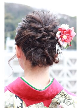 ビアージュ(Viage) 【モコモコアレンジが可愛い】成人式ヘアセット