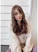 セミウェットウェーブで小顔見せ