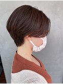 柔感ブラウン×ショートヘア