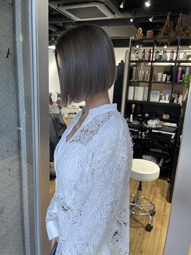 アルカナ 原宿表参道(ARCANA) ハイトーンボブ バレイヤージュ ケアブリーチ レイヤー