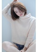 ワンレンボブ シルキーベージュ エアストレート
