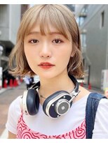 アフロートリノ(AFLOAT Leino)&nbsp;【修】20代30代40代◎透明感カラー×韓国切りぱなしボブ