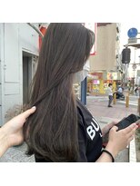 ボアップ(boappu)&nbsp;#グレージュカラー#グレーカラー#ロングヘア#ブリーチなしカラー