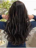 ハイライトバレイヤージュダブルカラーショートカット30代40代