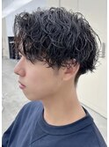 波巻きパーマ