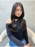 □ 韓国大宮顔周りレイヤーカットヨシンモリワンホンヘア