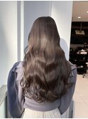 黒髪/グレージュカラー/ココアベージュ/ヘルシーロング/表参道
