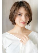 カバーヘア ブリス 上尾西口店(COVER HAIR bliss)&nbsp;かきあげ前髪こなれヘア小顔ショートボブTb6上尾20代30代40代