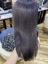 ラグナ(LAGUNA)&nbsp;【ラベンダーグレー/ロング/ブリーチ/20代】