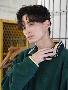 ダグラスヘア ノースショア 岐阜 長良(Douglas hair NORTH SHORE) 【メンズパーマ】ウェーブセンターパート