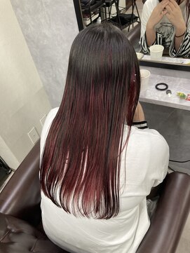 グラッジ 池袋(GLADGE) インナーカラーレッド