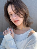 シェリー 仙台(Cherie)&nbsp;くびレイヤーエモージュピンクベージュマチルダボブミディ前髪