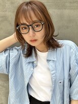 トリッカ シブヤ(TRICCA SHIBUYA)&nbsp;こなれみでぃミディアムヘア前髪大人かわいいヘア20代30代渋谷