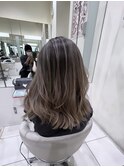 バレイヤージュ×ホットベージュ