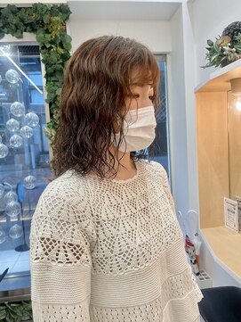 エイトヘアー(8 HAIR) ルーズウェーブパーマ×ボブ