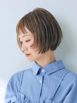 ファースト 吉祥寺(FIRST KICHIJOJI) 白髪ぼかしハイライト ショートボブ【FIRST】鈴木幸子