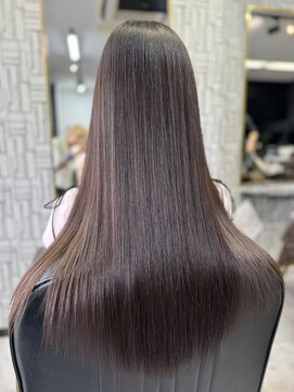 アローズ 久留米店(arose) 大人可愛い透明感立体感グレージュ×エアストレート