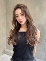 メーヴェ(Mowen)&nbsp;mowen 南堀江　レイヤーカット×オリーブべージュ