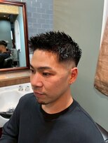 スタンドバーバー 柏(STAND BARBER)&nbsp;スペインカール/スパイキーショート/ブルーブラック