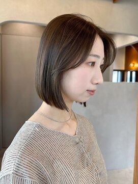 ロンド ボーイ 表参道(Lond BOY) ミニウルフレイヤーカット顔周り前髪韓国ショートボブ