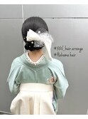 卒業式、袴アップスタイル/名定