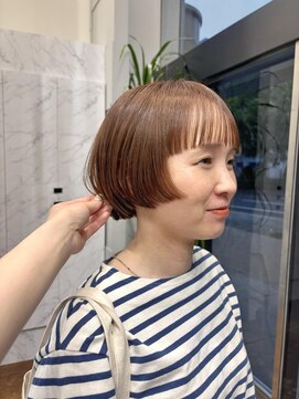 クリアーオブヘアー 一社店(clear OF HAIR) オレンジベージュ