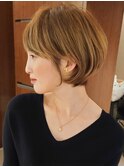 ショートカット　耳かけ　大人ヘア　小顔カット　ボブ　40代30代
