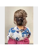 浴衣用ヘアアレンジ♪