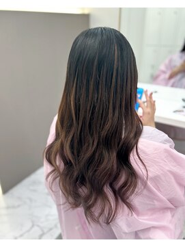 ガルボヘアー 心斎橋店(garbohair) 心斎橋プルエクステビフォーアフターボブ→自然なロング
