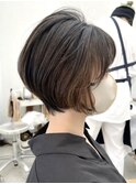 くびれショート☆フェイスフレーミング☆ブラウン20代～50代