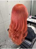 ケアブリーチバレイヤージュハイライトブラッドオレンジベージュ