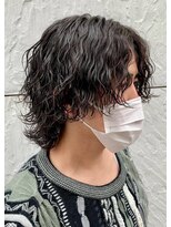 ジーニー 新百合ヶ丘(Genie) フェザーパーマサーフカール刈り上げセンターパート