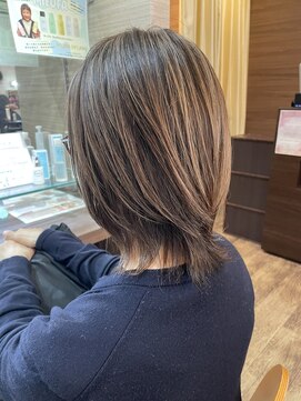 ヘアメイク アージュ 新宮店(HAIR MAKE age) 白髪ぼかしハイライト
