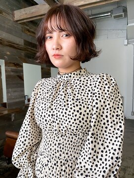 ヘアークラフト(Hair Craft) ボブパーマ×ブラウンカラー/岡山/ナチュラルパーマ