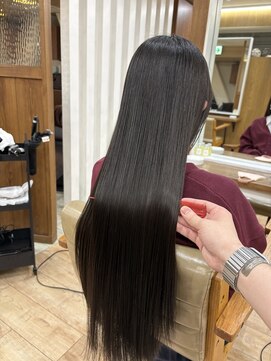 スーパーロングの髪質改善