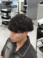 オーバルバイアピッシュ(OVARL by apish)&nbsp;波巻きスパイラル/メンズパーマカットフェザーパーマ