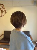 40代・丸みショートボブ